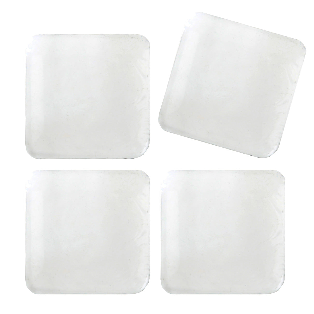 4er Set transparente Dekosteine