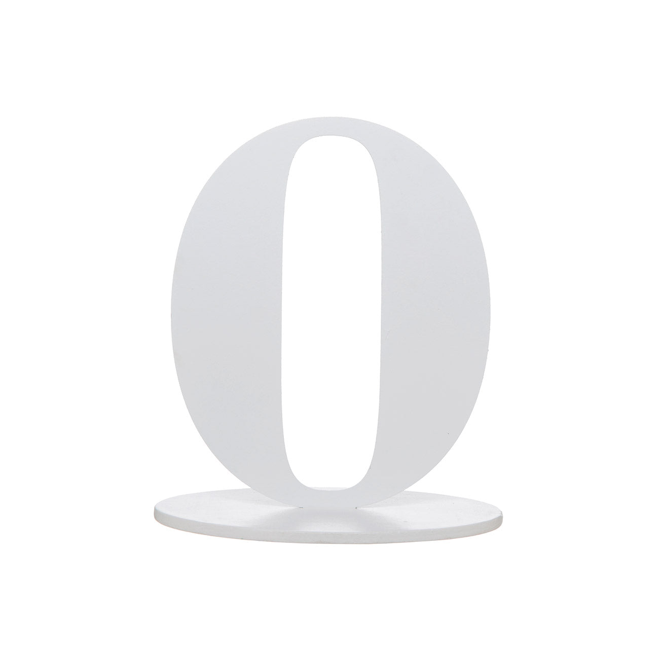 Zahl 0 für Ihre Tischdekoration