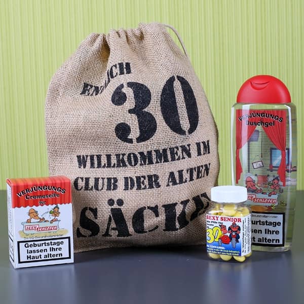 Geschenkset zum 30. Geburtstag –