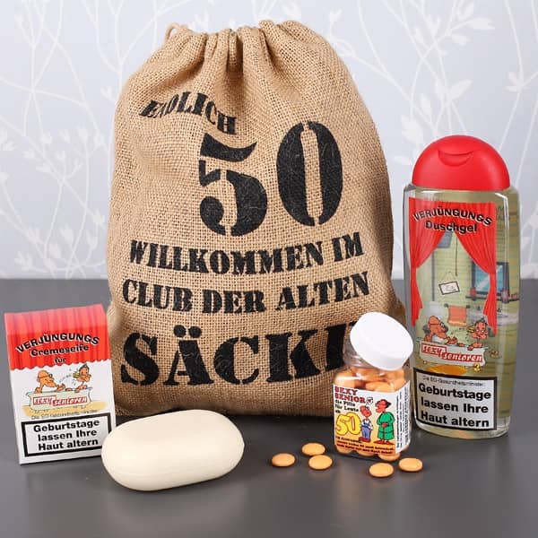 Lustiges Geburtstagsgeschenk Set für Männer zum 50. (4-teilig) –