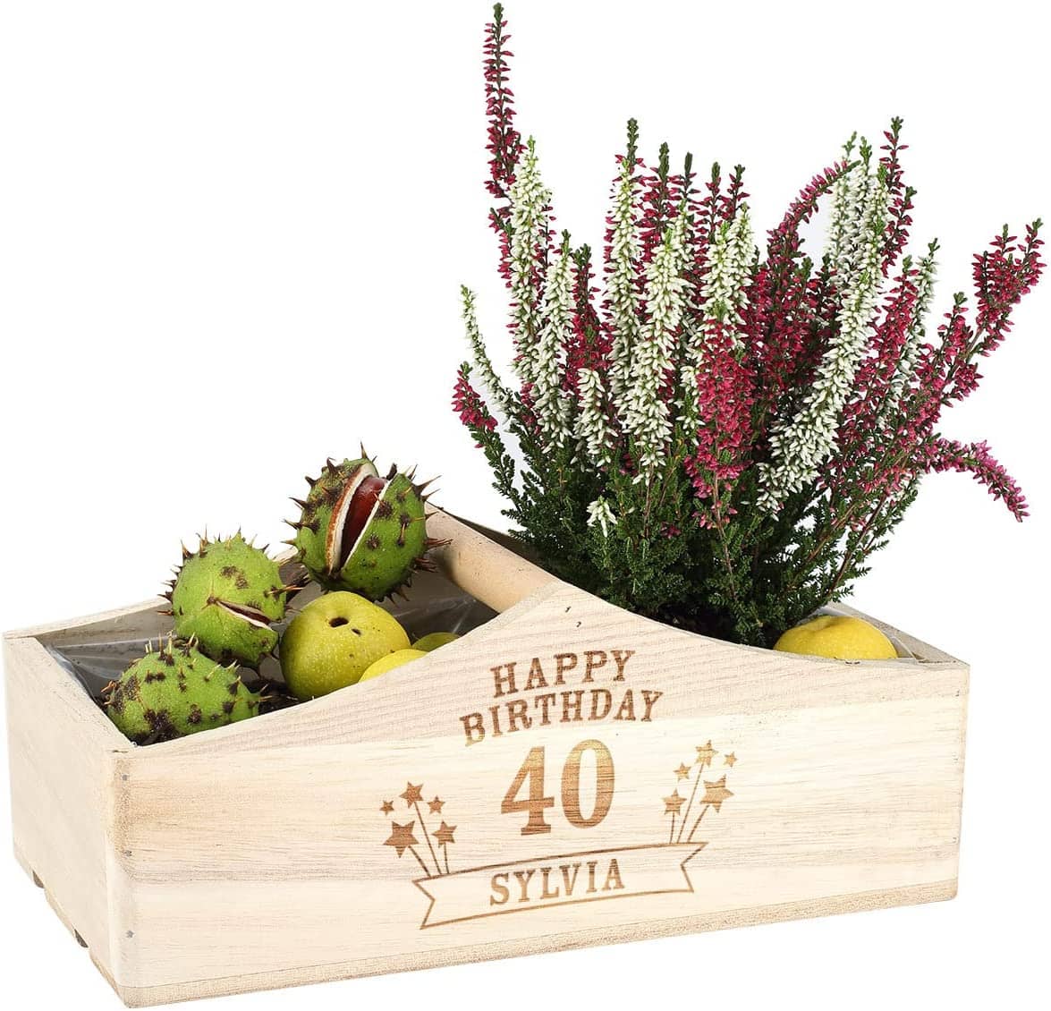 Geburtstagskorb mit Gravur