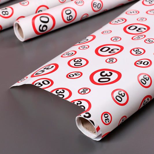 Verkehrszeichen-Geschenkpapier 30