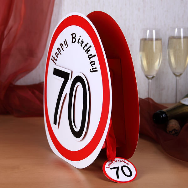 Geschenktüte Happy Birthday 70