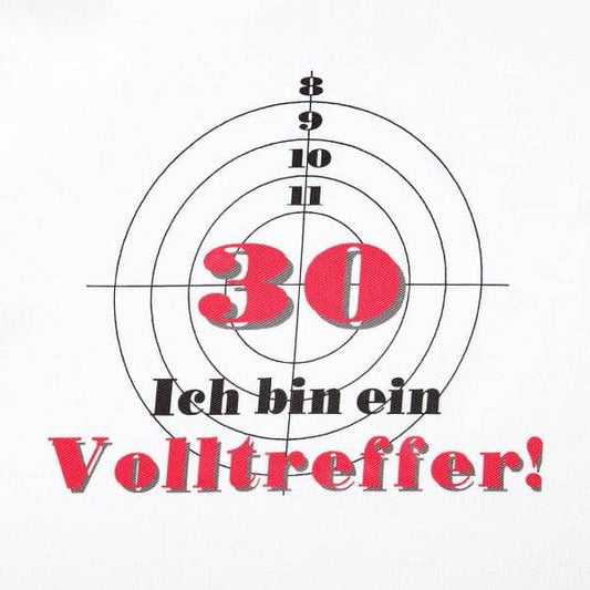 mit Zielscheibe bedruckt