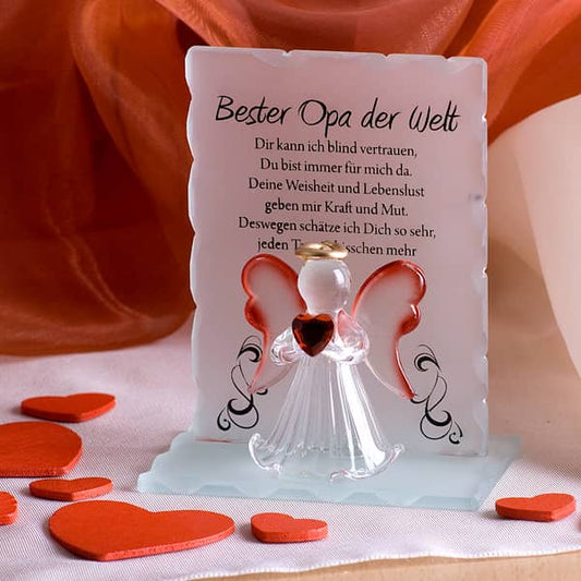 Kristall-Engel - Bester Opa