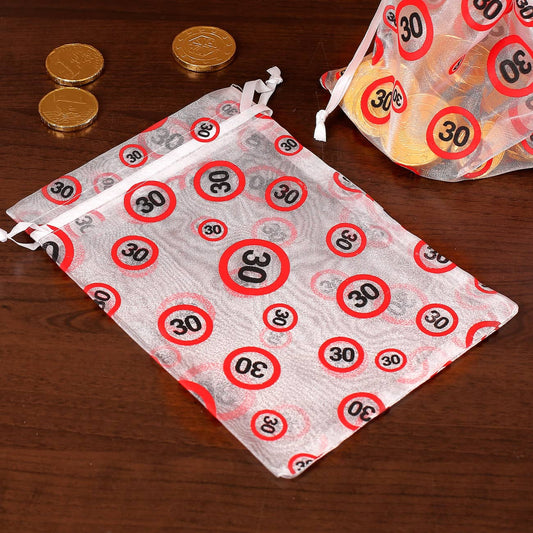 Organza Säckchen zum 30. Geburtstag