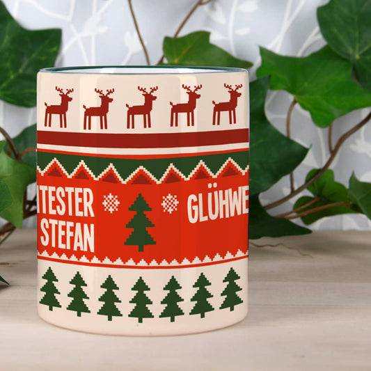 Personalisierte Weihnachtstasse