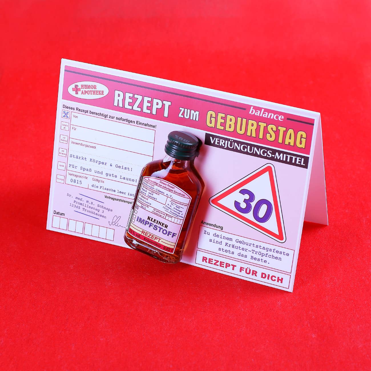 Rezept zum 30. Geburtstag
