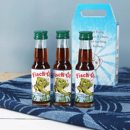 Fischöl Schnaps im Set