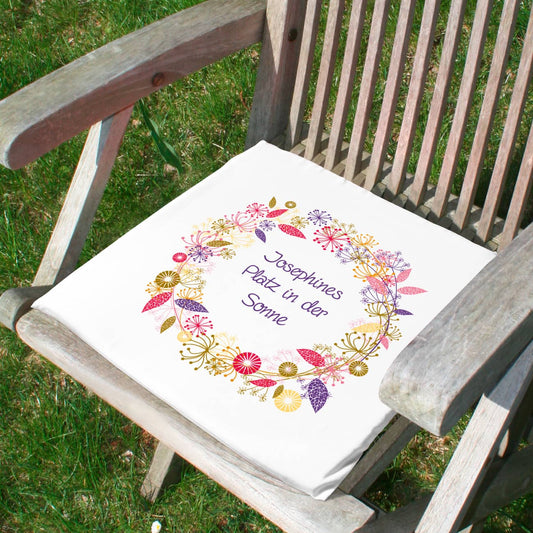 Sitzkissen mit Wunschnamen bedruckt