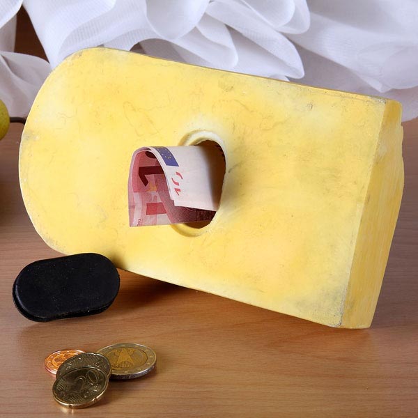 Spardose Mäuse - Paar auf Falle