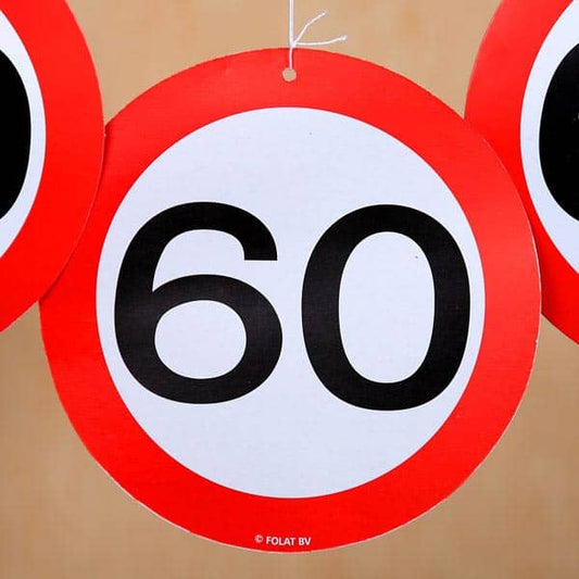 Verkehrsszeichen Schilder mit der Zahl 60