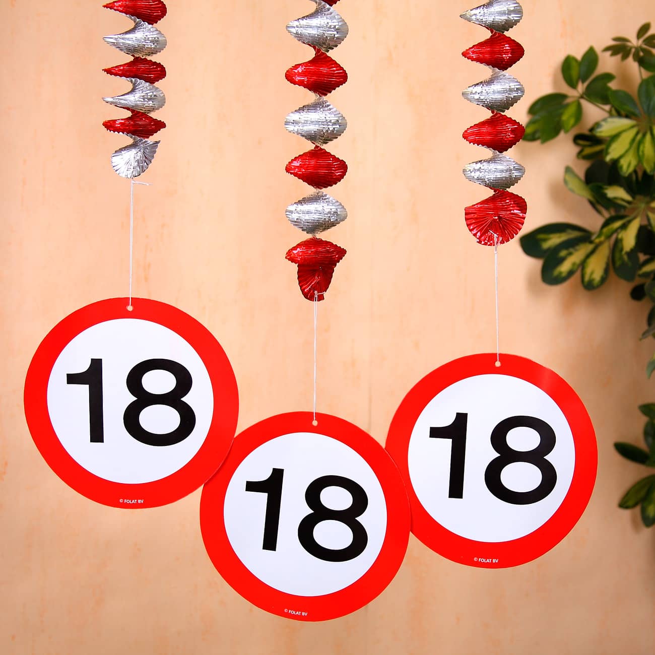 Spiralgirlande Verkehrszeichen 18