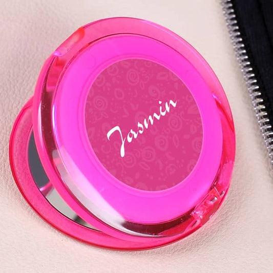 Kosmetikspiegel mit Namensaufdruck