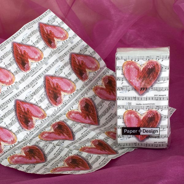 ein Päckchen Taschentücher mit Druck