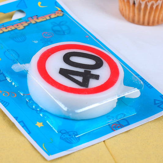 Wachskerze mit Stab für Torten