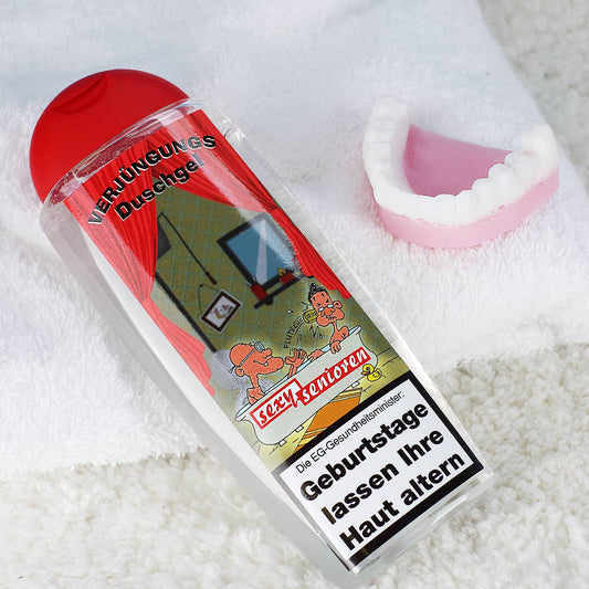 witziges Geschenkset mit Verjüngungsduschgel und Seife