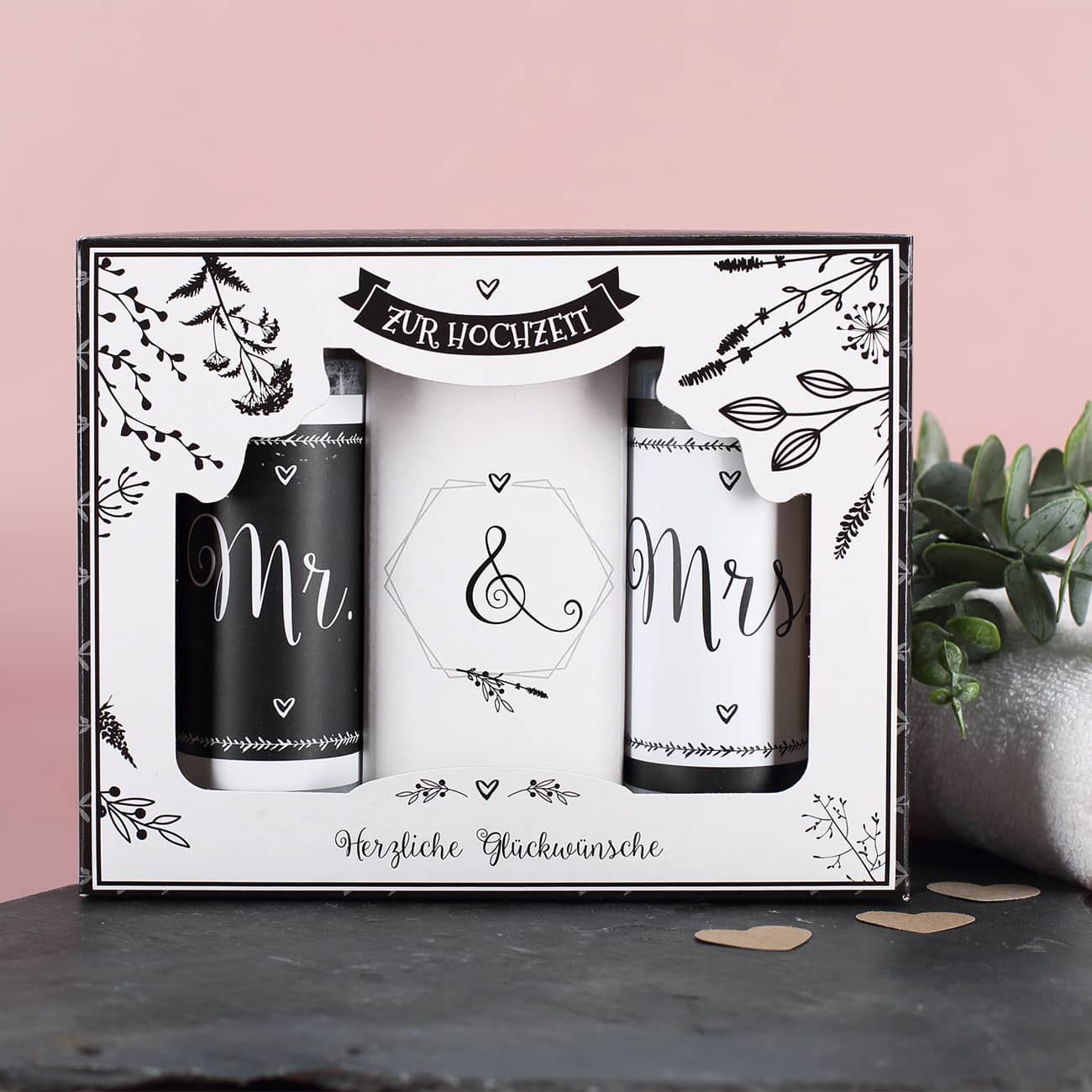 Duschgel Set Mr & Mrs zur Hochzeit –
