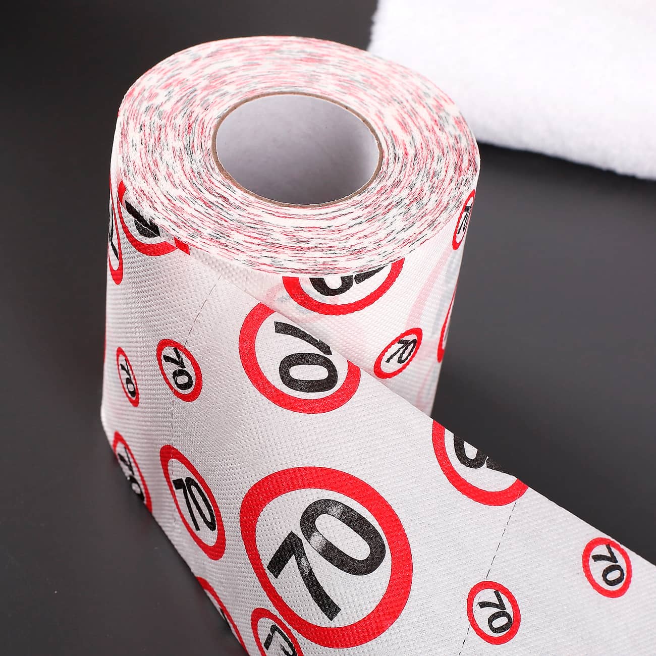 bedrucktes Klopapier Achtung 70