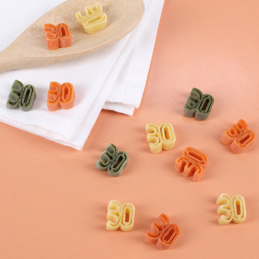 Zahlen Nudeln zum 30.