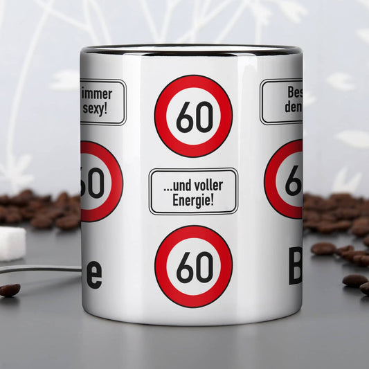Tasse zum 60. Geburtstag mit Namen