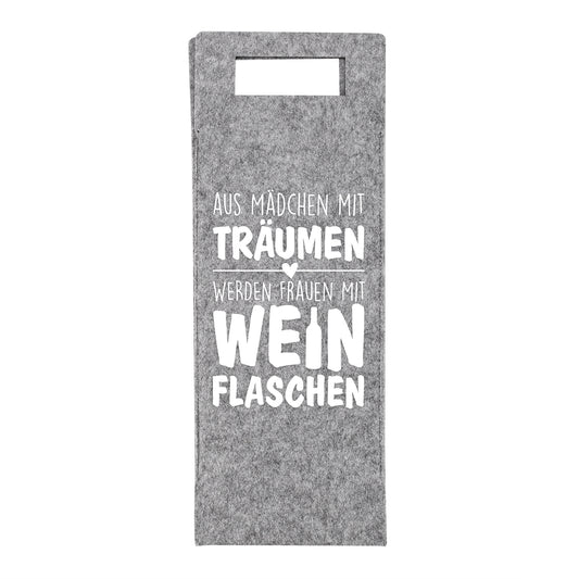 Flaschenbeutel aus Filz