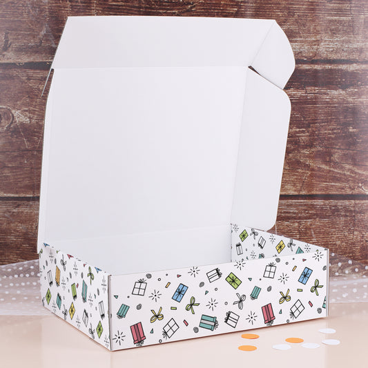 Große Geschenkbox für vielseitige Geschenkideen, "Alles Gute"-Design