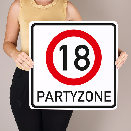 PVC Verkehrsschild zum 18. Geburtstag