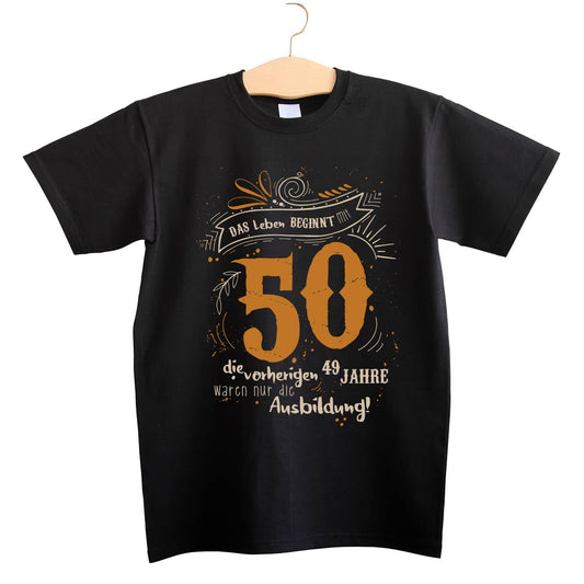 T-Shirt - Das Leben beginnt mit 50