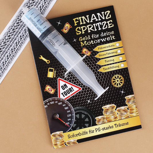 Finanzspritze als lustiges Geldgeschenk
