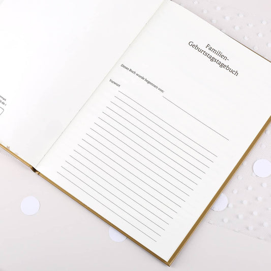 Geburtstagstagebuch für die ganze Familie