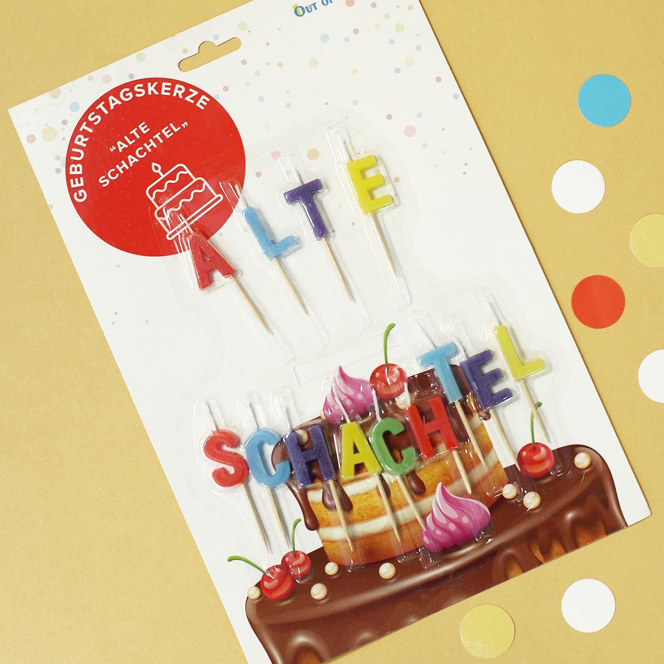 Lustiges Kerzen-Set zum Geburtstag