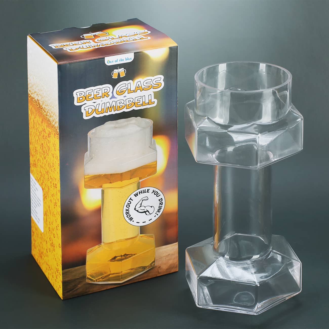 Bierglas in Hantelform