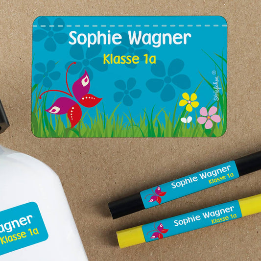 Aufkleber Set XXL mit Wunschnamen und Wunschzeile