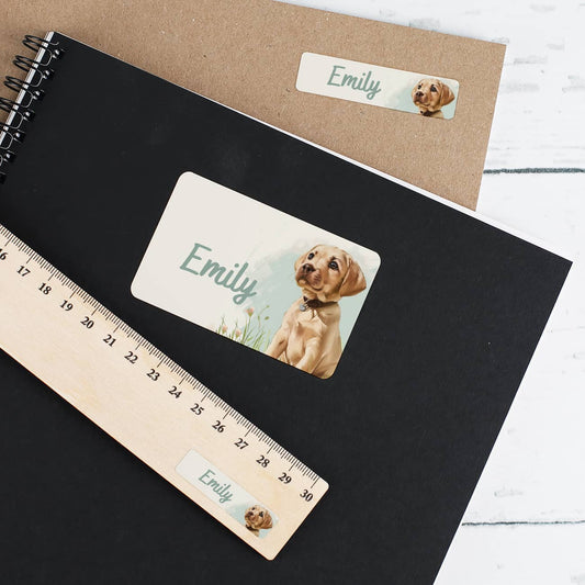 100 Namensetiketten für die Schule in 3 verschiedenen Größen