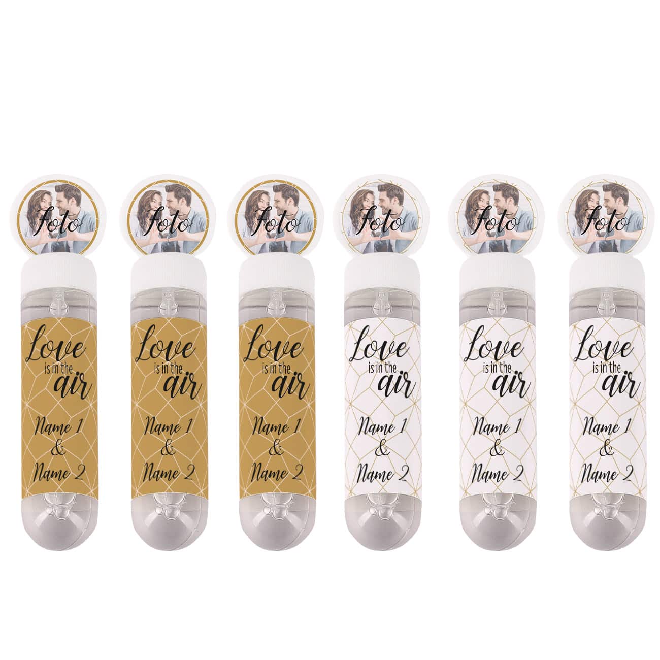 Alle Seifenblasen persönlich bedruckt