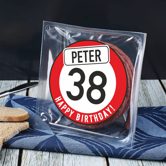 Salami-Kabeltrommel zum Geburtstag