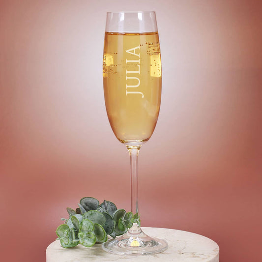 persönliches Sektglas