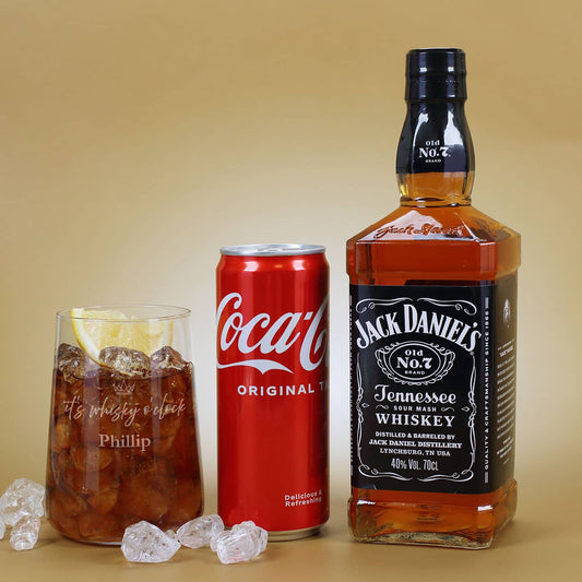 Trinkglas mit Namensgravur & dazu passende Getränke