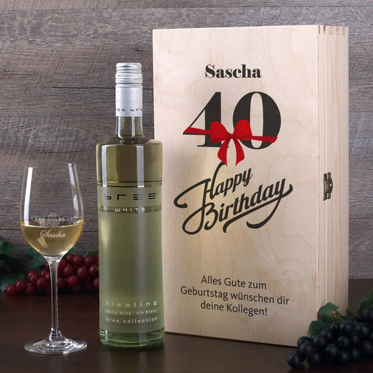 Wein Geschenkset zum 40. Geburtstag