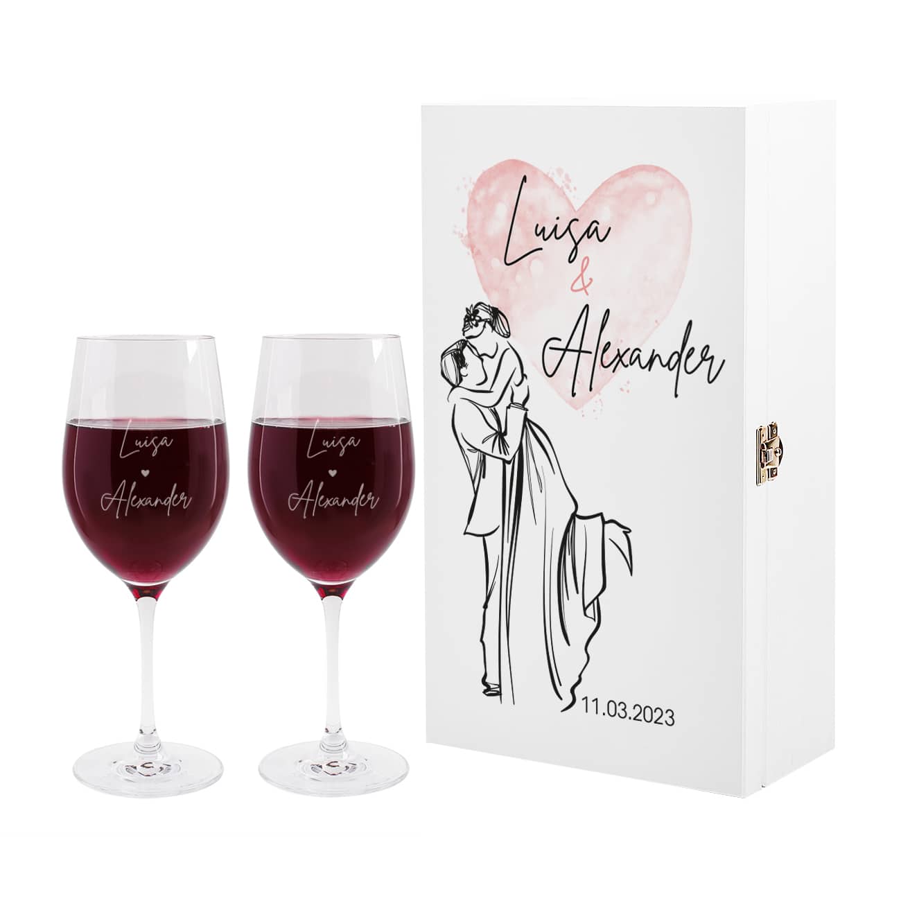 Personalisiertes Geschenkset zur Hochzeit