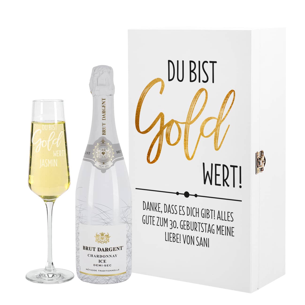 Personalisiertes Geschenkset mit Druck und Gravur