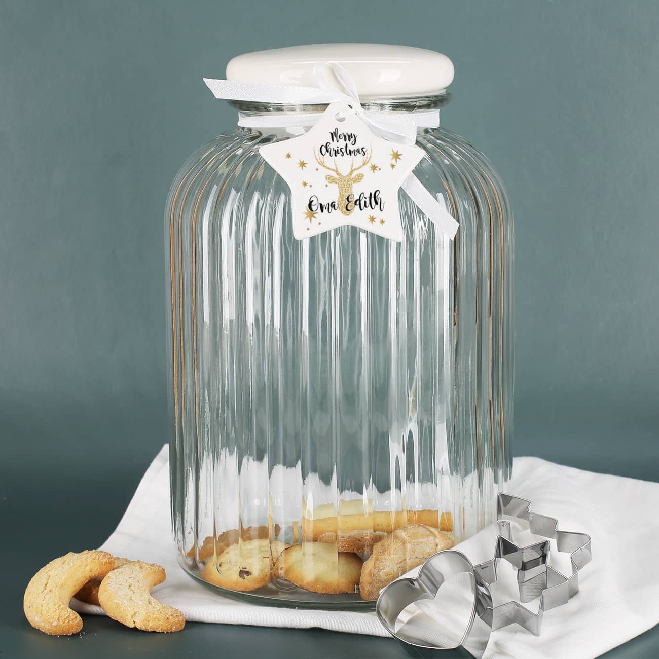 Keksglas Set zu Weihnachten