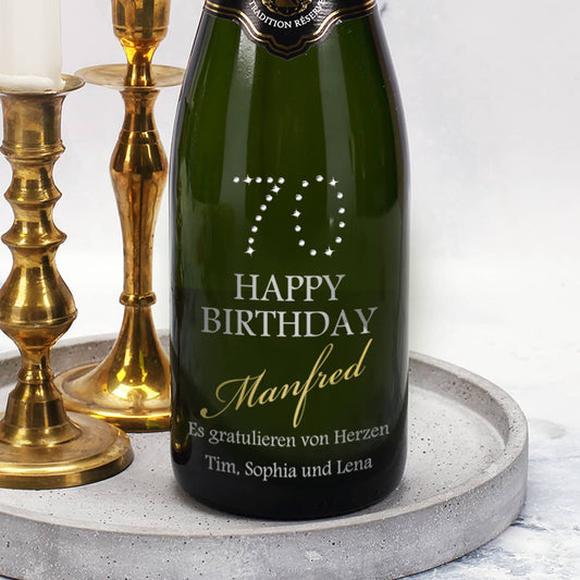 Champagner zum 70. Geburtstag mit Gravur
