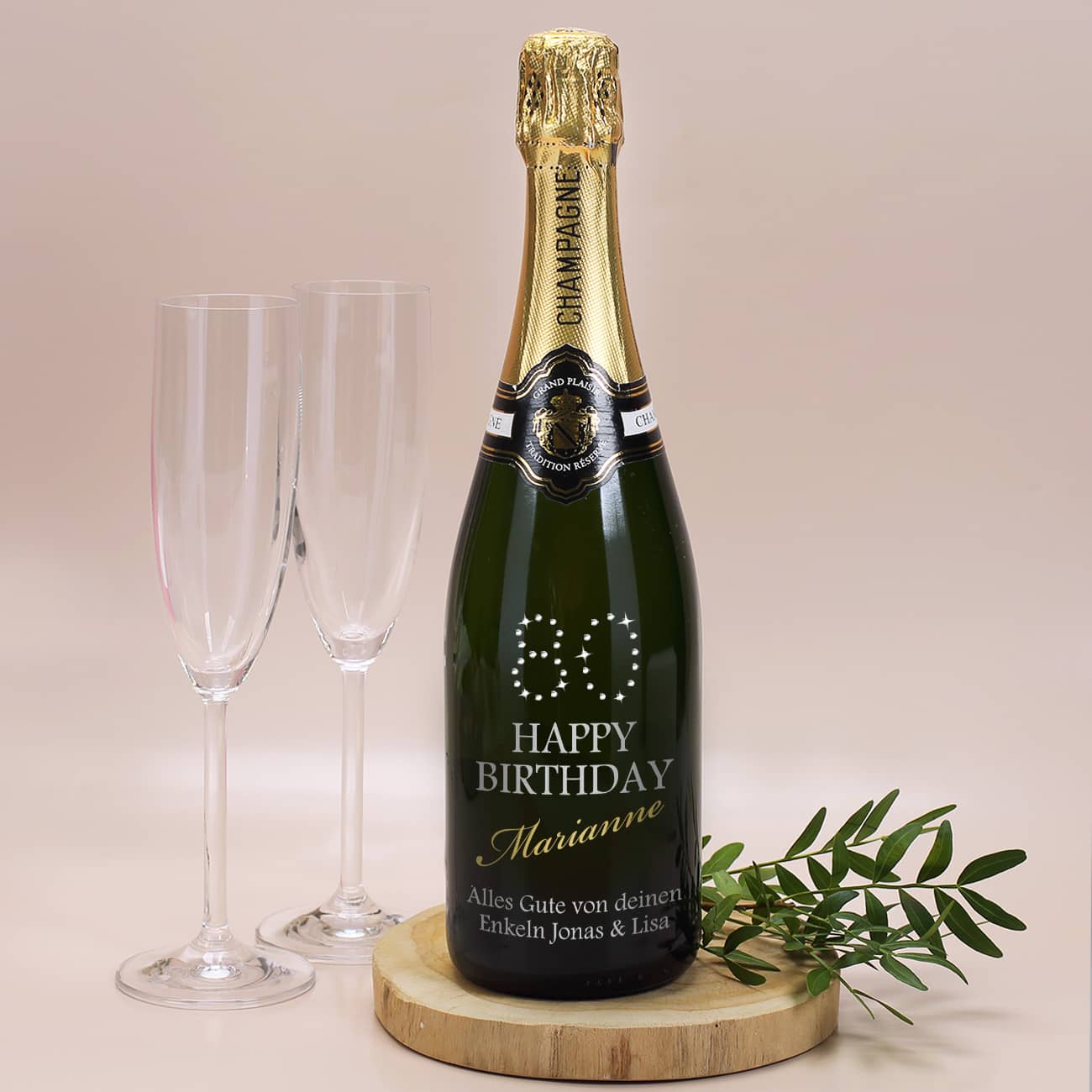 80. Geburtstag Karte Für Mama – Graviertes Edelstahl-Geschenk Zum Mitnehmen