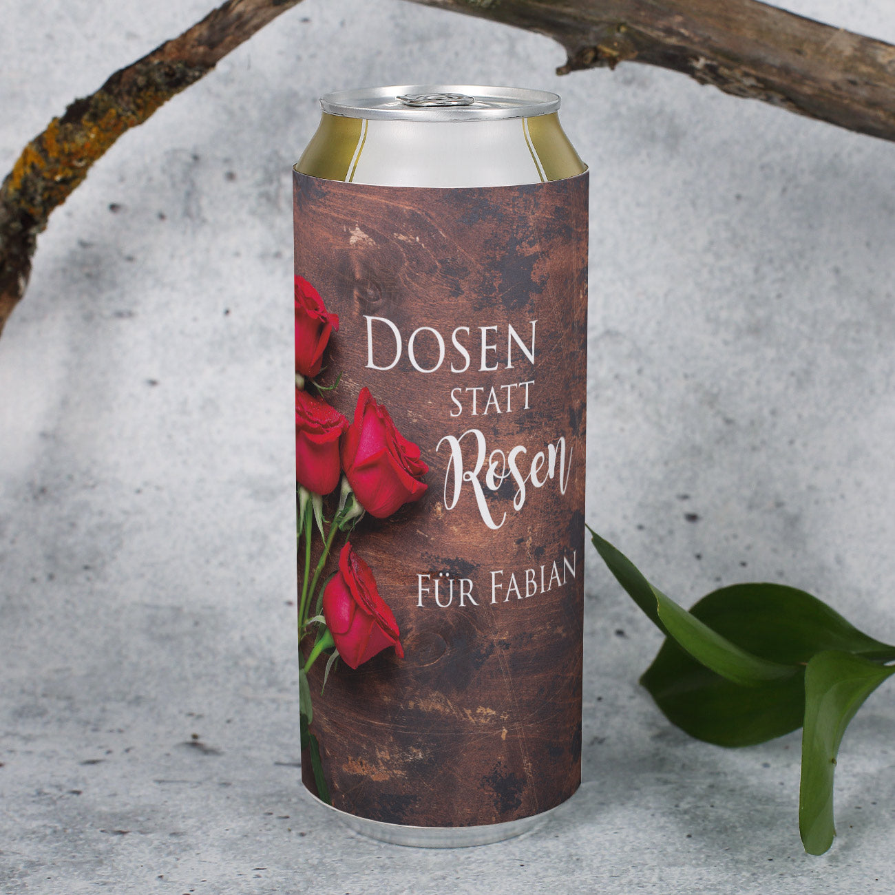 Bierdose Dosen statt Rosen