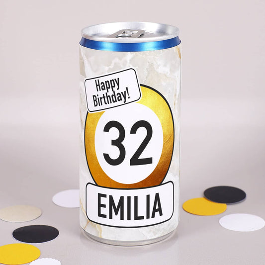 Goldene Seccodose zum Geburtstag