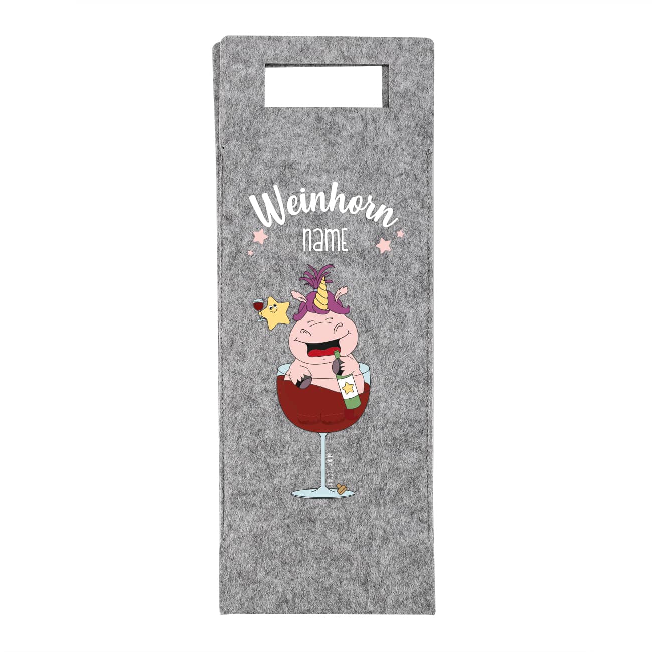 Knuddelhorn Flaschenbeutel Weinhorn