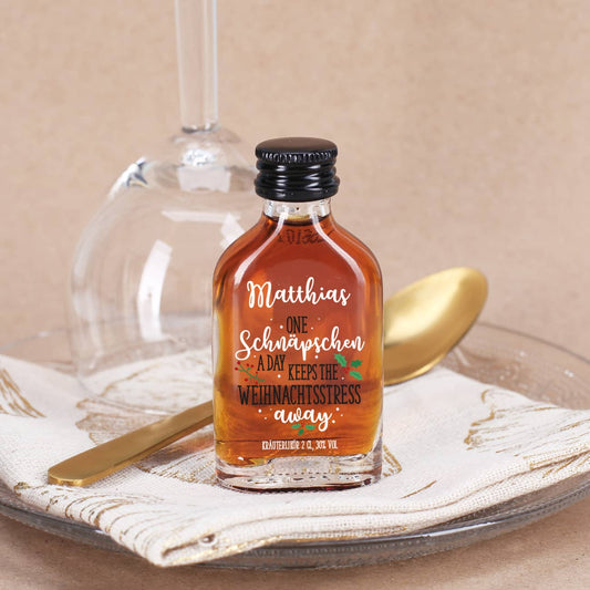 Kräuterlikör zu Weihnachten mit Name