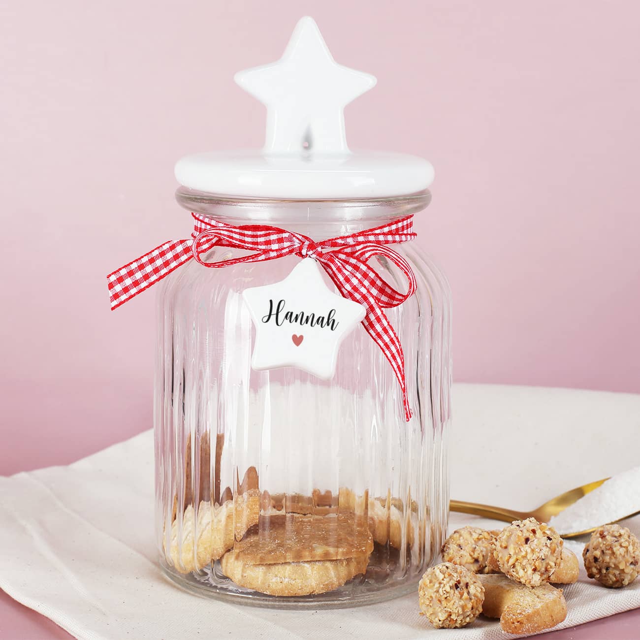 Keksglas zu Weihnachten